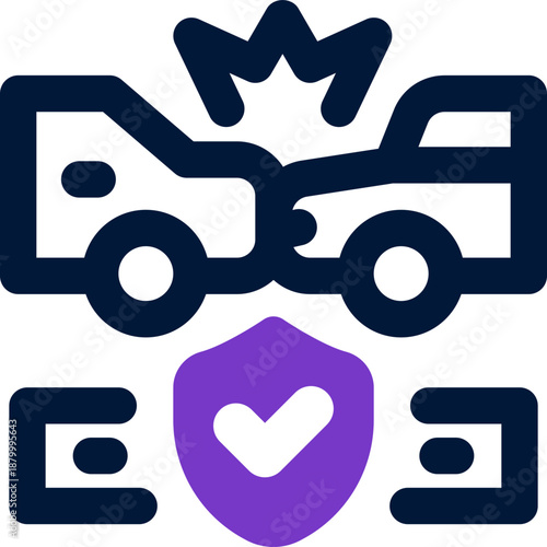 accident duotone icon. Sleek and modern vector icon for websites, mobile apps, marketing materials, and corporate design. Fully scalable and ready to use.