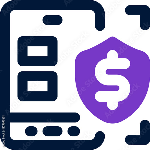 mobile application duotone icon. Sleek and modern vector icon for websites, mobile apps, marketing materials, and corporate design. Fully scalable and ready to use.