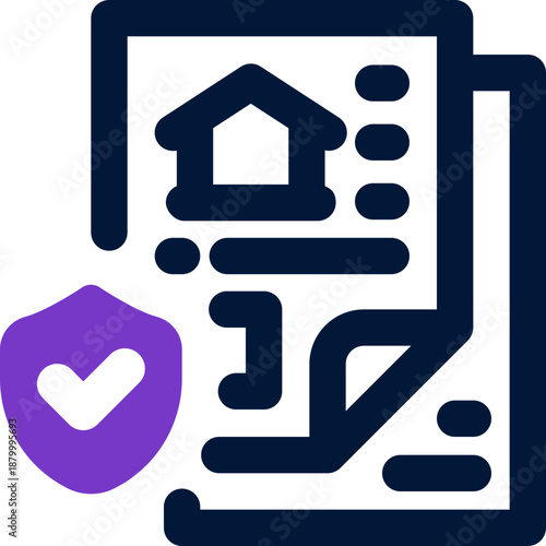 underwriting duotone icon. Sleek and modern vector icon for websites, mobile apps, marketing materials, and corporate design. Fully scalable and ready to use.