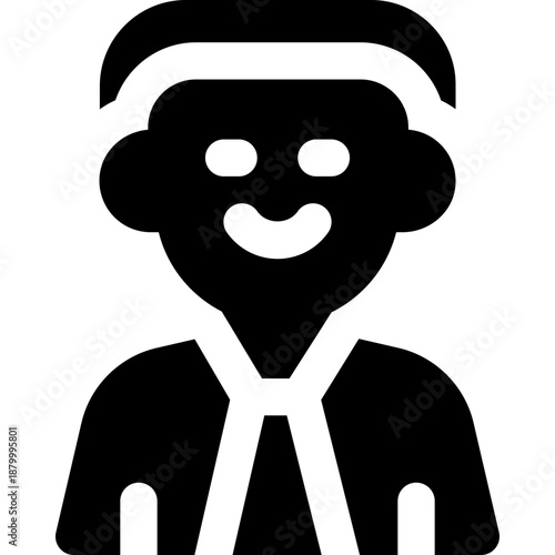 policyholder glyph icon. Strong and solid vector icon for websites, mobile interfaces, presentations, and visual branding. High quality and easy to edit.