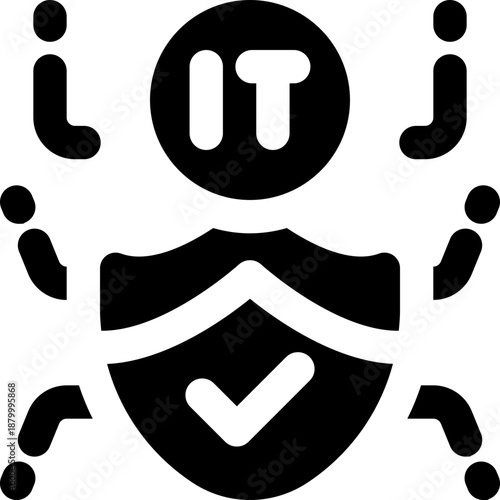 insurtech glyph icon. Strong and solid vector icon for websites, mobile interfaces, presentations, and visual branding. High quality and easy to edit.