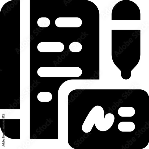 agreement glyph icon. Strong and solid vector icon for websites, mobile interfaces, presentations, and visual branding. High quality and easy to edit.