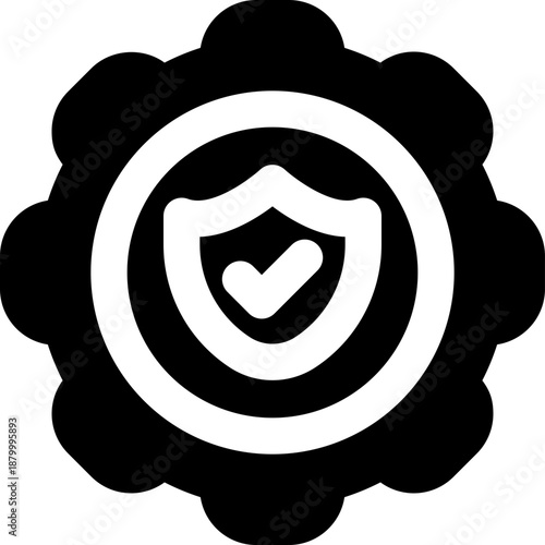 insurance management glyph icon. Strong and solid vector icon for websites, mobile interfaces, presentations, and visual branding. High quality and easy to edit.