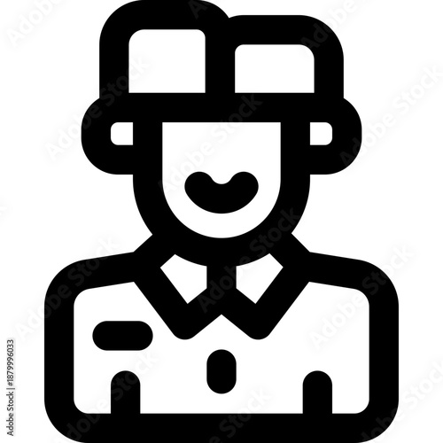 customer line icon. Clean and minimalist vector icon for websites, mobile apps, presentations, and logos. Fully scalable and customizable for any project.