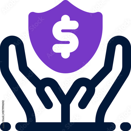 insurance duotone icon. Sleek and modern vector icon for websites, mobile apps, marketing materials, and corporate design. Fully scalable and ready to use.