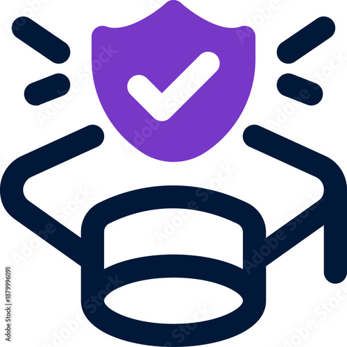 study insurance duotone icon. Sleek and modern vector icon for websites, mobile apps, marketing materials, and corporate design. Fully scalable and ready to use.