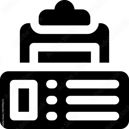 result glyph icon. Strong and solid vector icon for websites, mobile interfaces, presentations, and visual branding. High quality and easy to edit.