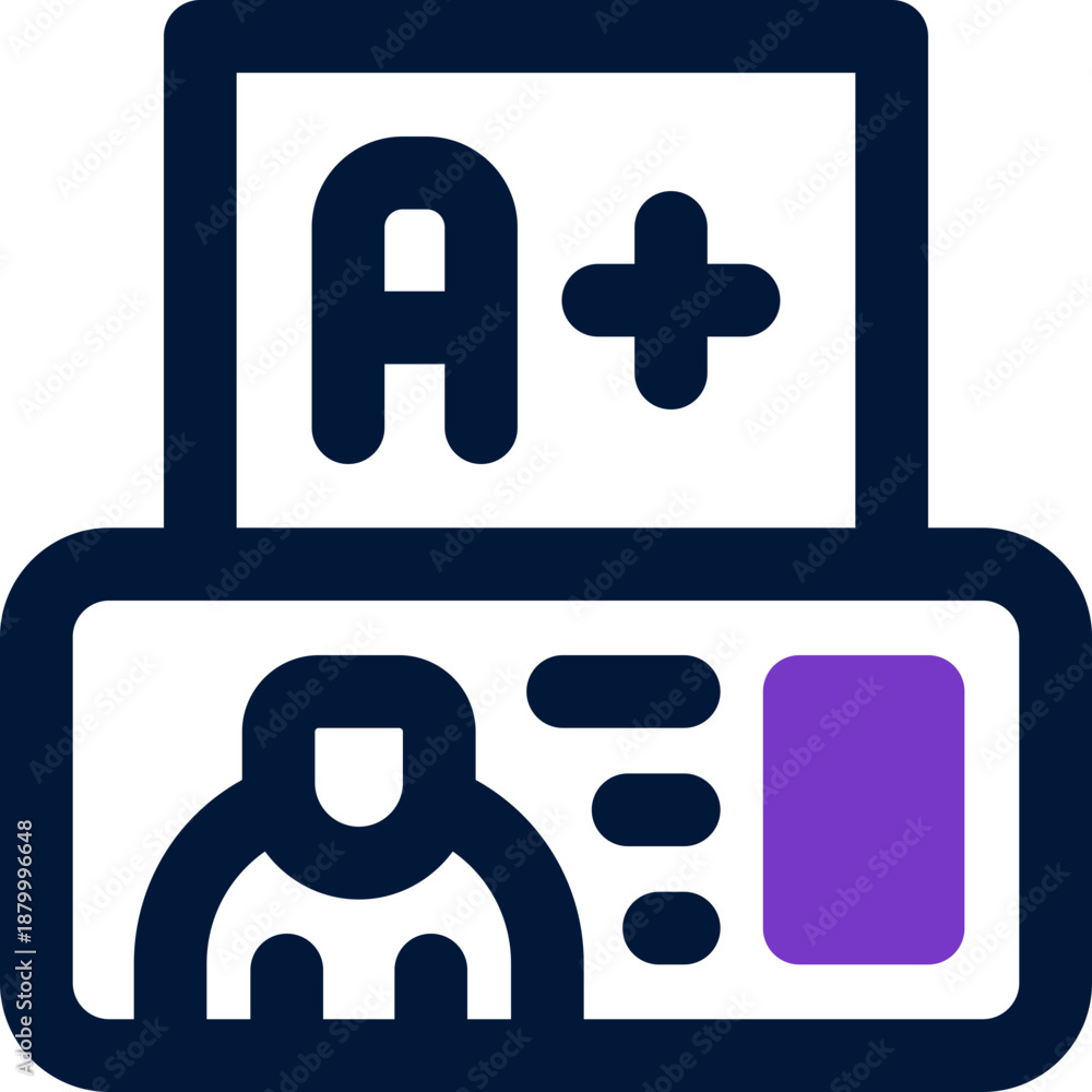 Fototapeta premium score duotone icon. Sleek and modern vector icon for websites, mobile apps, marketing materials, and corporate design. Fully scalable and ready to use.