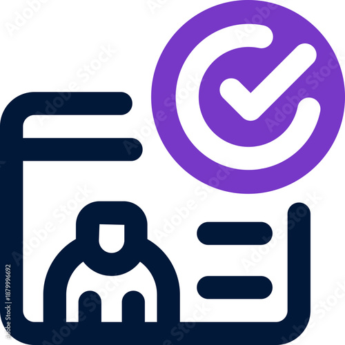 approval duotone icon. Sleek and modern vector icon for websites, mobile apps, marketing materials, and corporate design. Fully scalable and ready to use.