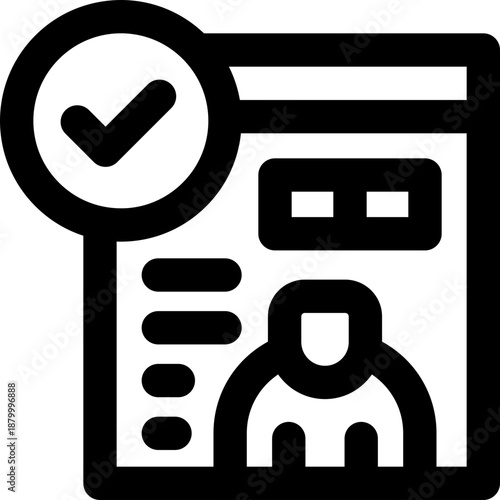 contact line icon. Clean and minimalist vector icon for websites, mobile apps, presentations, and logos. Fully scalable and customizable for any project.