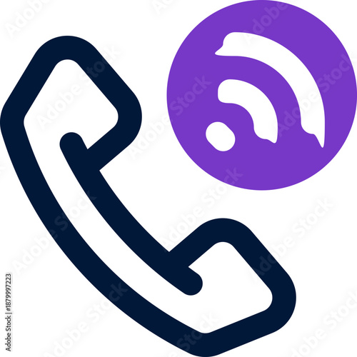 call duotone icon. Sleek and modern vector icon for websites, mobile apps, marketing materials, and corporate design. Fully scalable and ready to use.