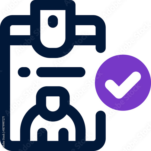 id card duotone icon. Sleek and modern vector icon for websites, mobile apps, marketing materials, and corporate design. Fully scalable and ready to use.