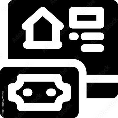 collateral glyph icon. Strong and solid vector icon for websites, mobile interfaces, presentations, and visual branding. High quality and easy to edit.