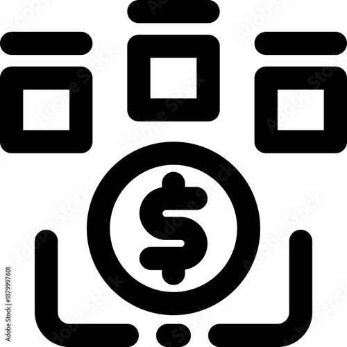 organization line icon. Clean and minimalist vector icon for websites, mobile apps, presentations, and logos. Fully scalable and customizable for any project.