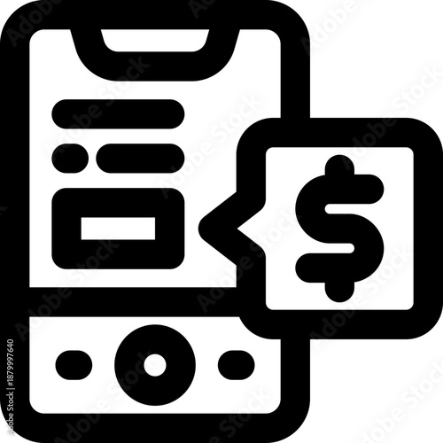 message line icon. Clean and minimalist vector icon for websites, mobile apps, presentations, and logos. Fully scalable and customizable for any project.