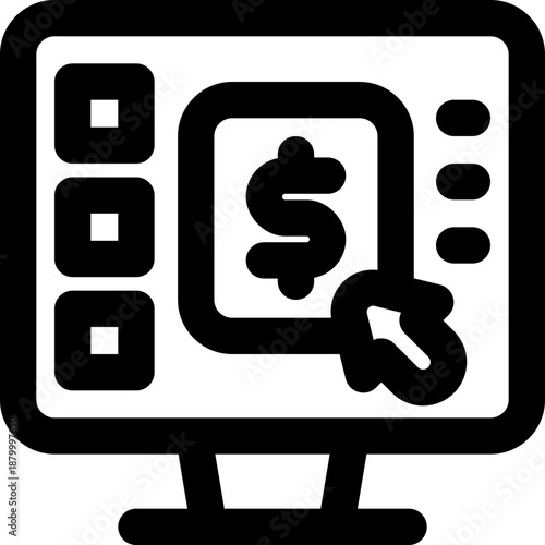 self service line icon. Clean and minimalist vector icon for websites, mobile apps, presentations, and logos. Fully scalable and customizable for any project.