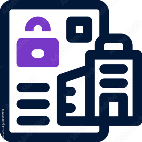 foreclosure duotone icon. Sleek and modern vector icon for websites, mobile apps, marketing materials, and corporate design. Fully scalable and ready to use.