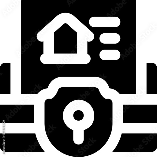 secure data glyph icon. Strong and solid vector icon for websites, mobile interfaces, presentations, and visual branding. High quality and easy to edit.