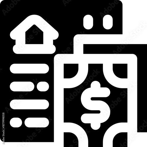 credit glyph icon. Strong and solid vector icon for websites, mobile interfaces, presentations, and visual branding. High quality and easy to edit.