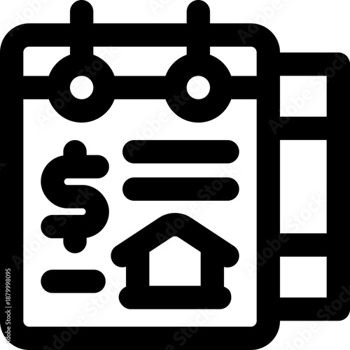 invoice line icon. Clean and minimalist vector icon for websites, mobile apps, presentations, and logos. Fully scalable and customizable for any project.