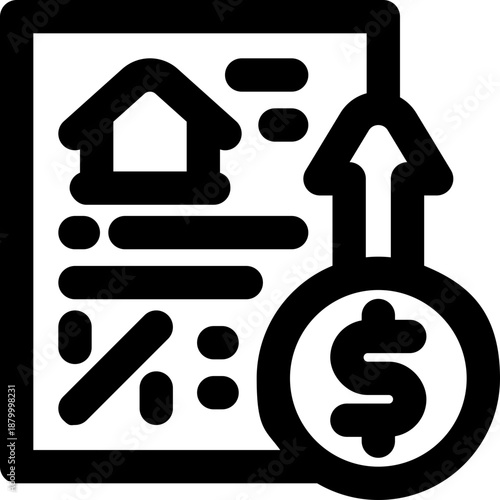 debt line icon. Clean and minimalist vector icon for websites, mobile apps, presentations, and logos. Fully scalable and customizable for any project.