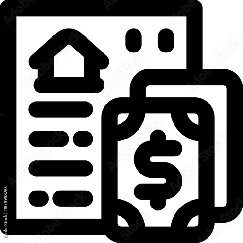 credit line icon. Clean and minimalist vector icon for websites, mobile apps, presentations, and logos. Fully scalable and customizable for any project.