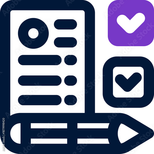 tasklist duotone icon. Sleek and modern vector icon for websites, mobile apps, marketing materials, and corporate design. Fully scalable and ready to use.