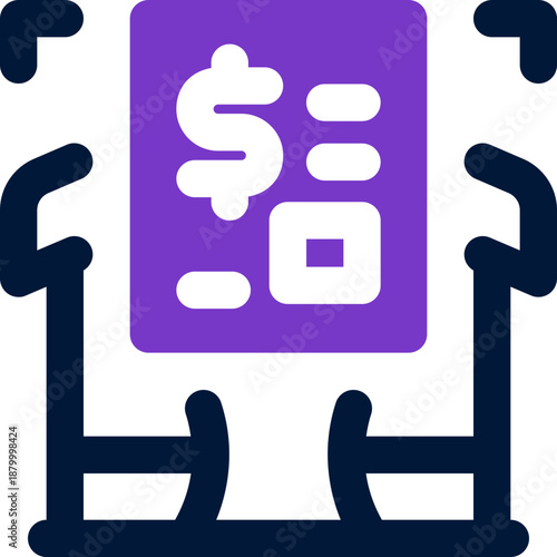 mortgage loan duotone icon. Sleek and modern vector icon for websites, mobile apps, marketing materials, and corporate design. Fully scalable and ready to use.