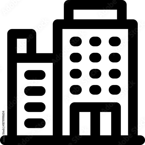 office line icon. Clean and minimalist vector icon for websites, mobile apps, presentations, and logos. Fully scalable and customizable for any project.