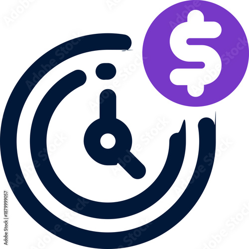 working time duotone icon. Sleek and modern vector icon for websites, mobile apps, marketing materials, and corporate design. Fully scalable and ready to use.