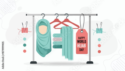 World Hijab Day Celebration Fashion Display.