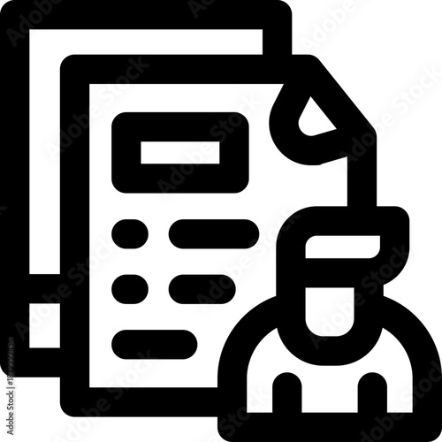 report line icon. Clean and minimalist vector icon for websites, mobile apps, presentations, and logos. Fully scalable and customizable for any project.