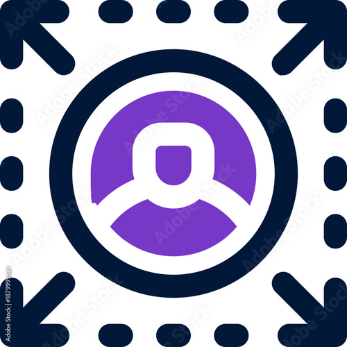 outsourcing duotone icon. Sleek and modern vector icon for websites, mobile apps, marketing materials, and corporate design. Fully scalable and ready to use.