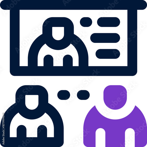 briefing duotone icon. Sleek and modern vector icon for websites, mobile apps, marketing materials, and corporate design. Fully scalable and ready to use.