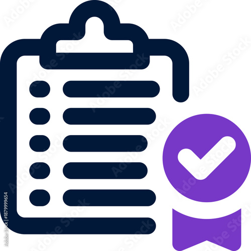 quality control duotone icon. Sleek and modern vector icon for websites, mobile apps, marketing materials, and corporate design. Fully scalable and ready to use.