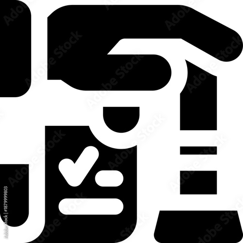 pension plan glyph icon. Strong and solid vector icon for websites, mobile interfaces, presentations, and visual branding. High quality and easy to edit.