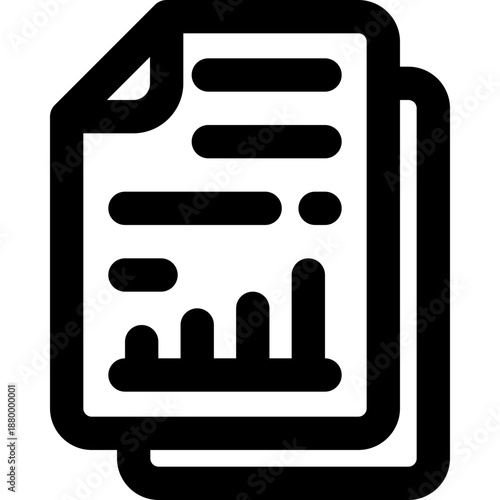 report line icon. Clean and minimalist vector icon for websites, mobile apps, presentations, and logos. Fully scalable and customizable for any project.