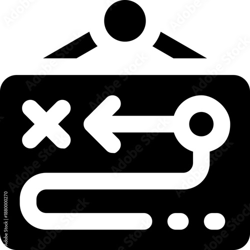 board glyph icon. Strong and solid vector icon for websites, mobile interfaces, presentations, and visual branding. High quality and easy to edit.