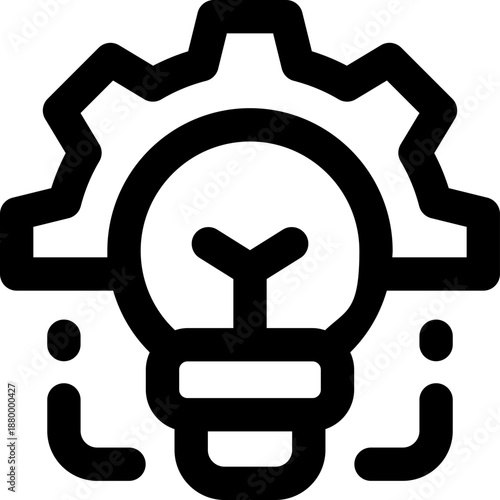 creativity line icon. Clean and minimalist vector icon for websites, mobile apps, presentations, and logos. Fully scalable and customizable for any project.