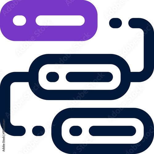 workflow duotone icon. Sleek and modern vector icon for websites, mobile apps, marketing materials, and corporate design. Fully scalable and ready to use.