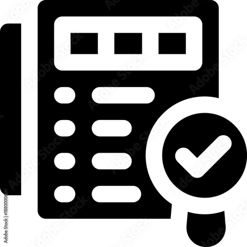 research glyph icon. Strong and solid vector icon for websites, mobile interfaces, presentations, and visual branding. High quality and easy to edit.