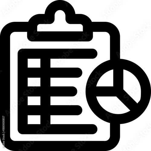 analytics line icon. Clean and minimalist vector icon for websites, mobile apps, presentations, and logos. Fully scalable and customizable for any project.