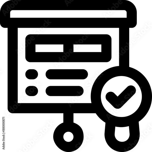 board line icon. Clean and minimalist vector icon for websites, mobile apps, presentations, and logos. Fully scalable and customizable for any project.