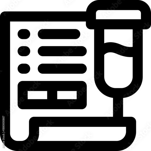 experiment line icon. Clean and minimalist vector icon for websites, mobile apps, presentations, and logos. Fully scalable and customizable for any project.