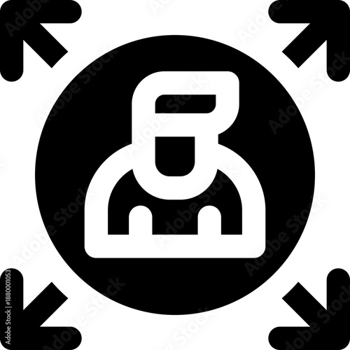 capability glyph icon. Strong and solid vector icon for websites, mobile interfaces, presentations, and visual branding. High quality and easy to edit.