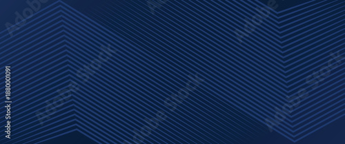 Minimalist navy vector backdrop featuring parallel linear patterns and overlapping shapes, ideal for technology, business, and digital presentations.