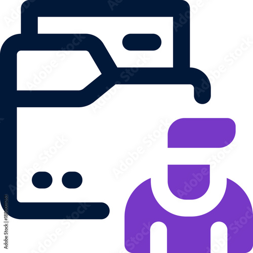 folder duotone icon. Sleek and modern vector icon for websites, mobile apps, marketing materials, and corporate design. Fully scalable and ready to use.