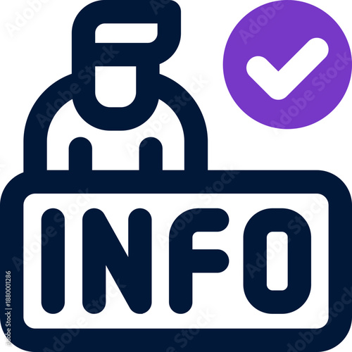 info duotone icon. Sleek and modern vector icon for websites, mobile apps, marketing materials, and corporate design. Fully scalable and ready to use.