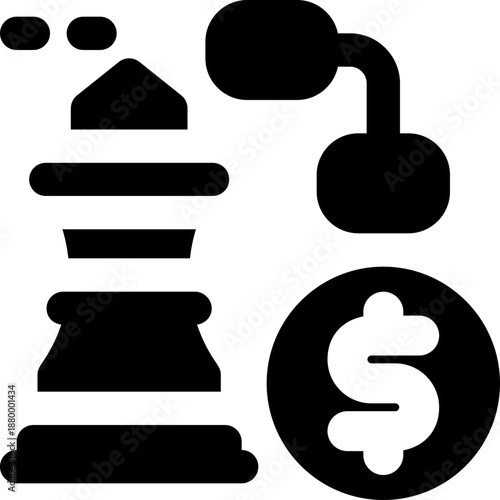 strategy glyph icon. Strong and solid vector icon for websites, mobile interfaces, presentations, and visual branding. High quality and easy to edit.