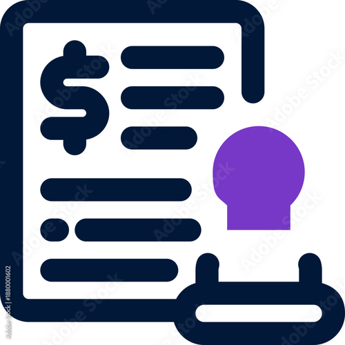 licensing duotone icon. Sleek and modern vector icon for websites, mobile apps, marketing materials, and corporate design. Fully scalable and ready to use.